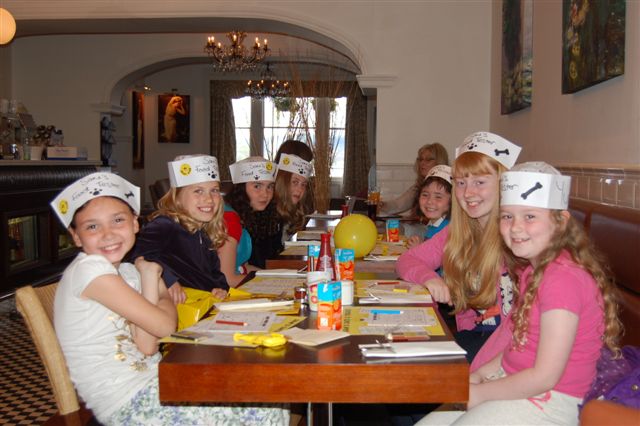 Children enjoying their Sam's goody bags at Low Wood Bay