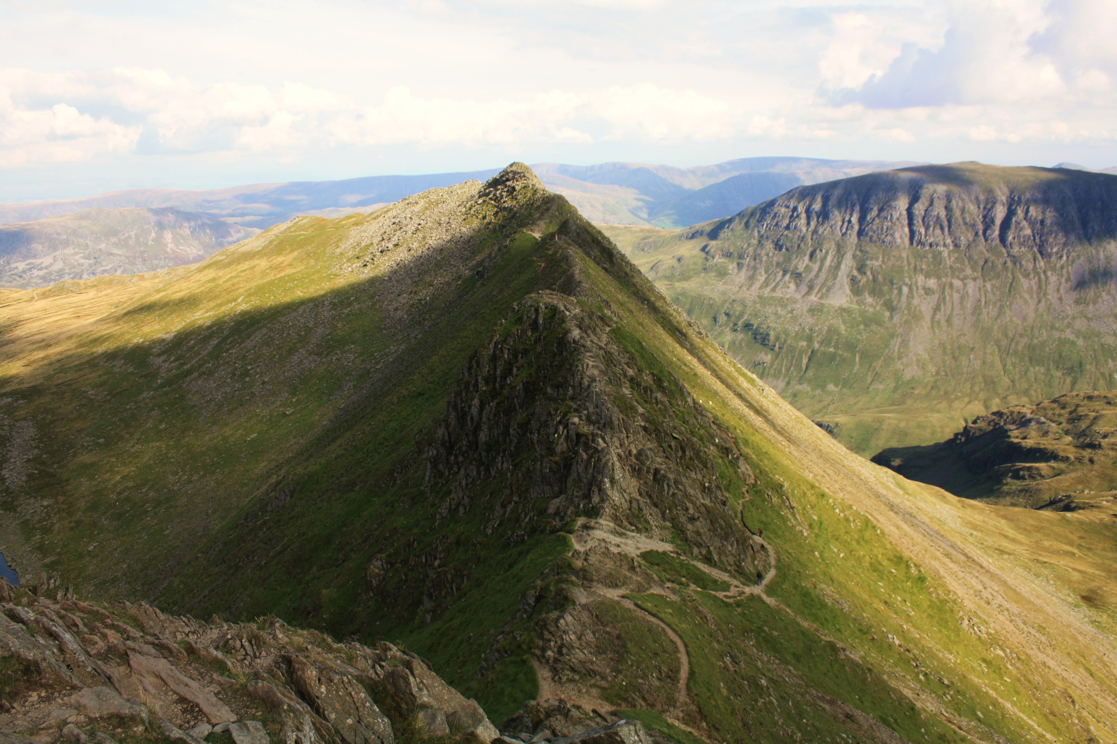 Striding Edge from the summit of Helvellyn