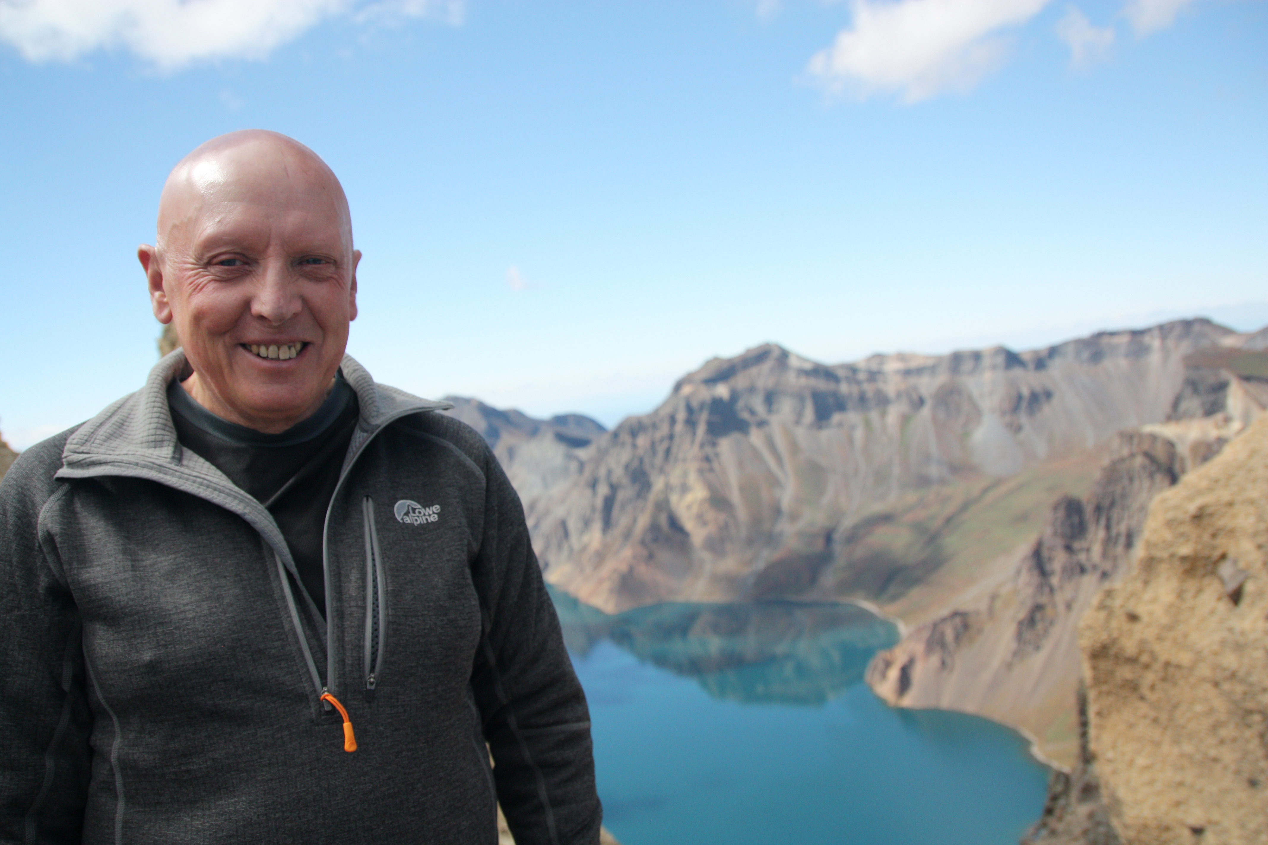 Bob during his visit to Changbai Mountain in northern China