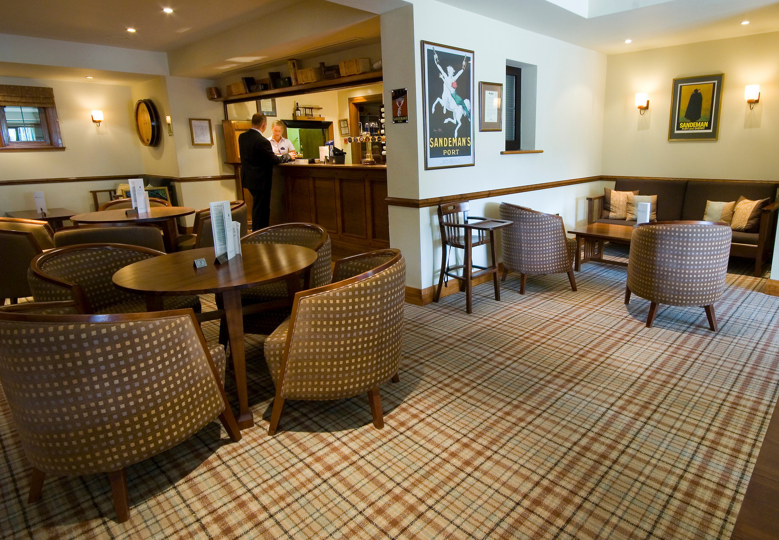 The Sandaman's Bar at Lancaster House - Can you spot the iconic "Don"?