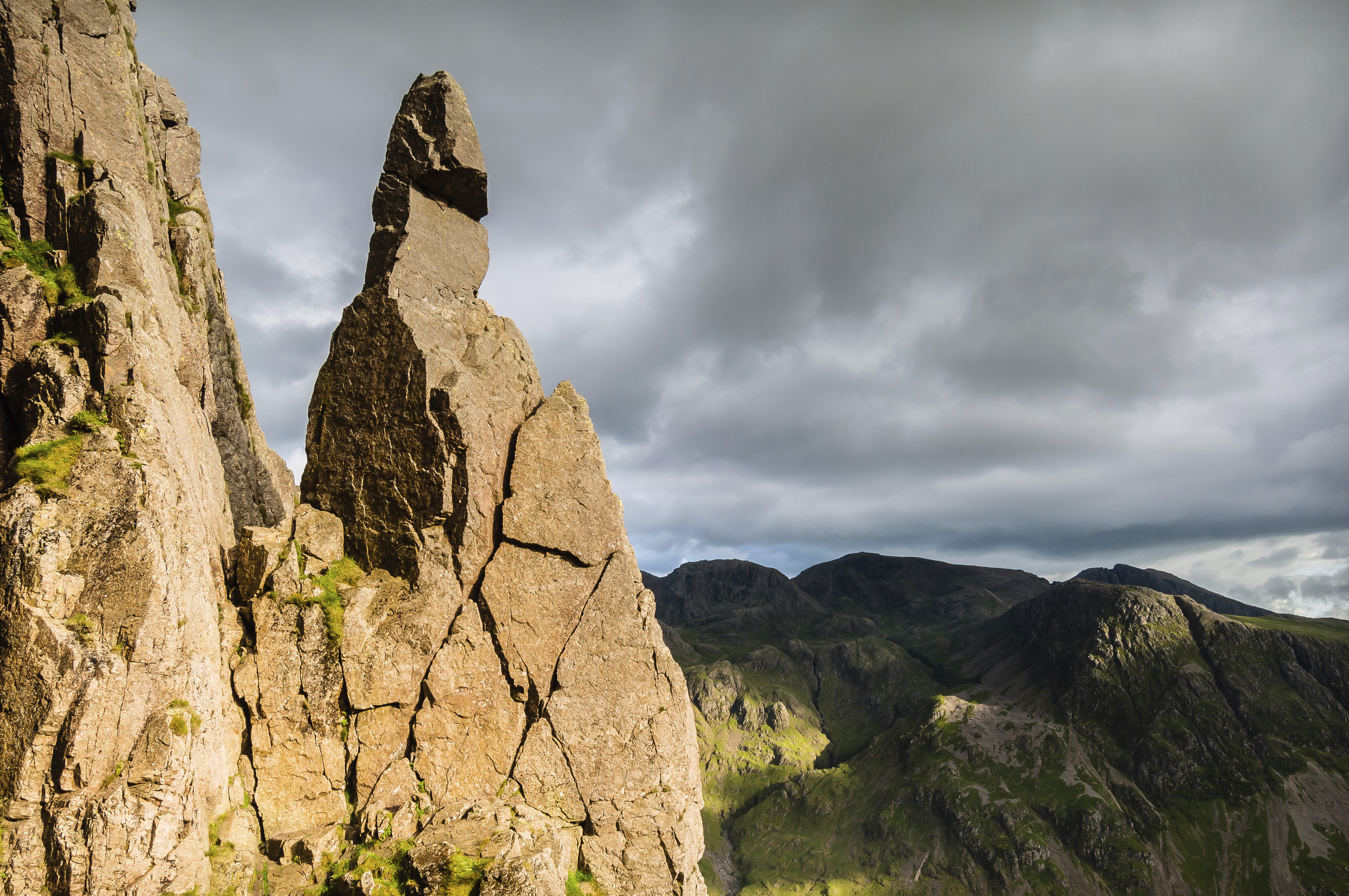 Napes Needle situated on the southern flank of Great Gable