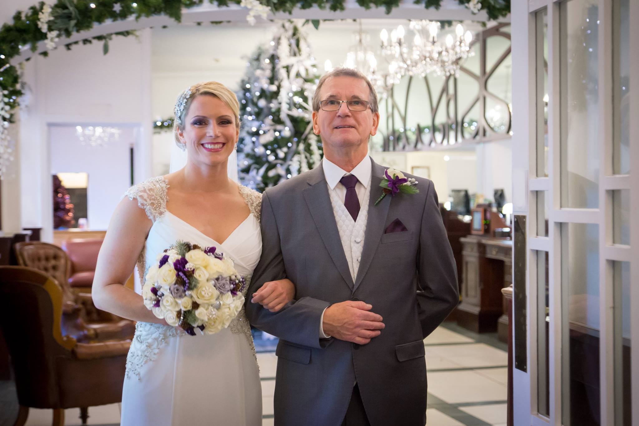 Helen and her Farther at Low Wood Bay Reception