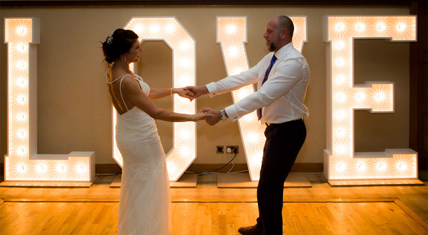 Angela and Andrew enjoy dance away the evening at their wedding at Lancaster House Hotel.